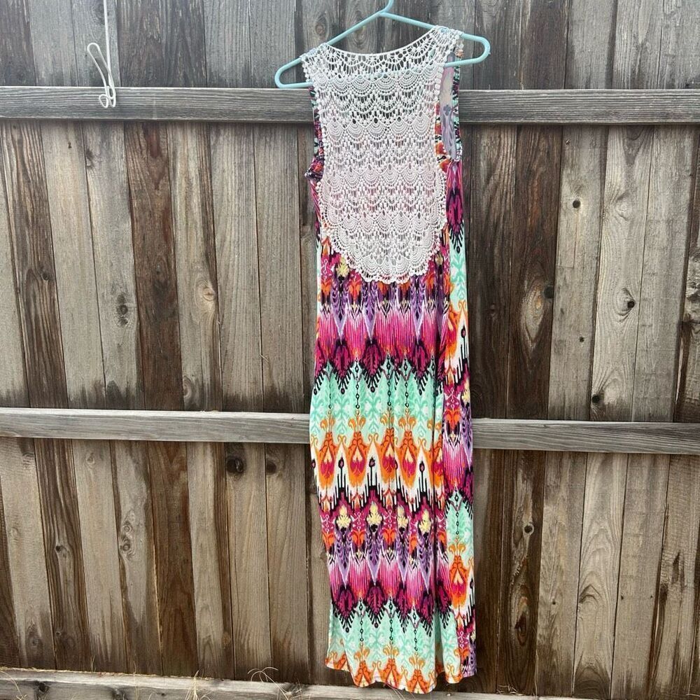Rue21 dress sleeveless lace striped size large - Picture 8 of 10